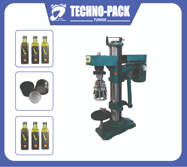 MACHINE MANUELLE DE CAPSULAGE DE BOUTEILLES DE LIQUIDE ORAL